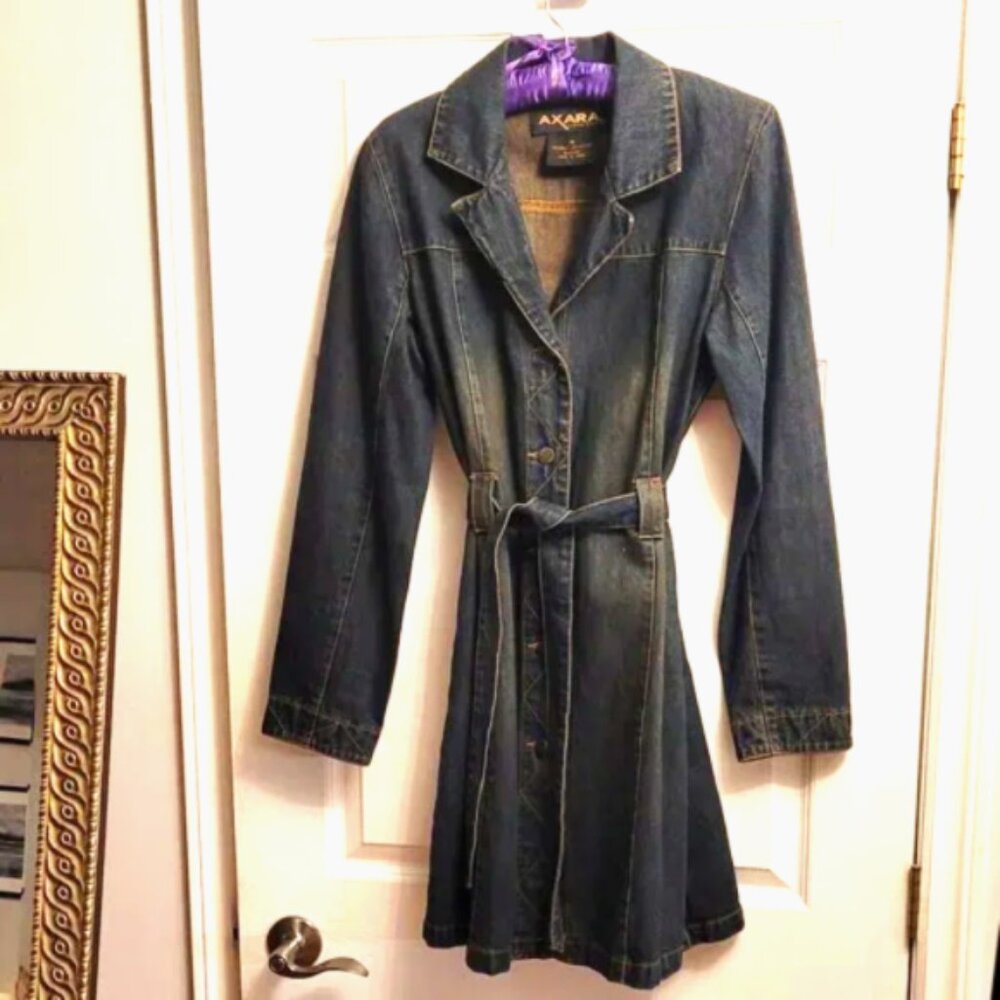 AXARA Y2K Denim Dress/Coat